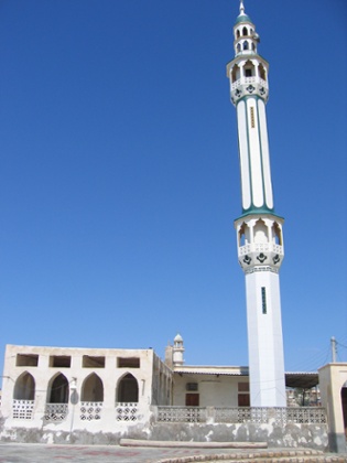 A mosque at Bandar-e Lotf in Iran.