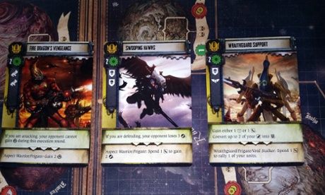 Forbidden Stars Eldar combar cards