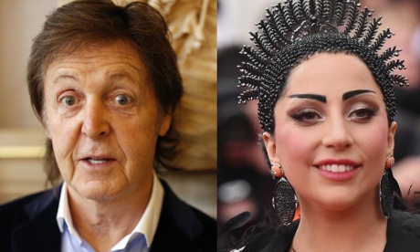 Composite image of Paul McCartney and Lady Gaga