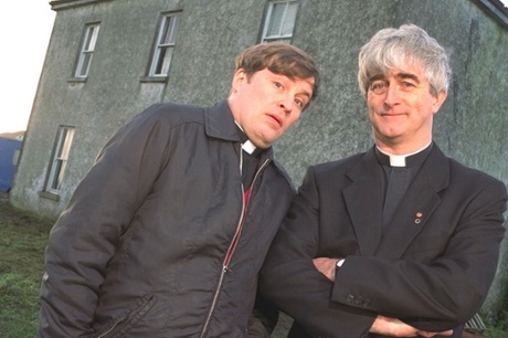 Ardal O'Hanlon and Dermot Morgan in Father Ted