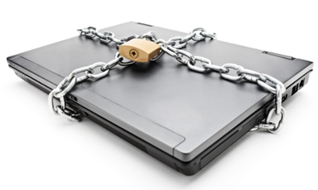 laptop padlocked