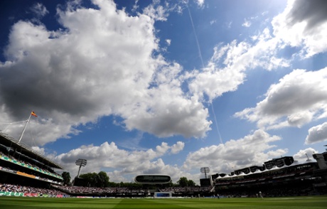 A lovely day for cricket.