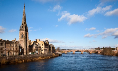 A river runs through it … Perth and the Tay.