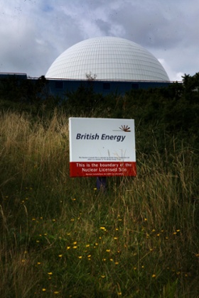 Sizewell B nuclear power station's reactor dome.