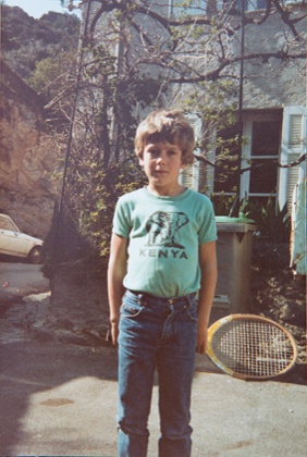 Skidelsky with his first racket.