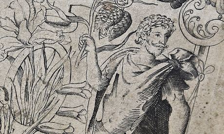 The Romanesque image of a man who has been claimed to be Shakespeare.