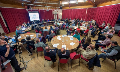 a council meeting in Frome.