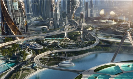 A scene from Disney’s movie adaptation of Tomorrowland