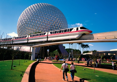 The Epcot Center Disneyworld in Orlando, Florida.