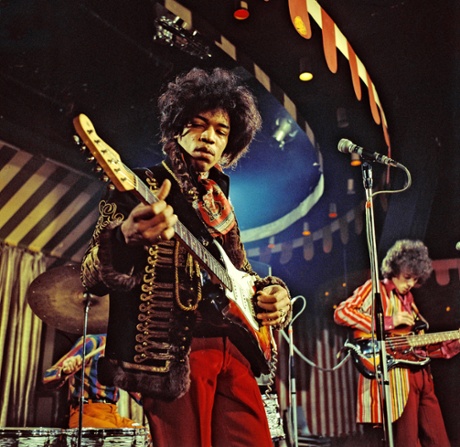 The Jimi Hendrix Experience at the Marquee Club, London, in 1967.