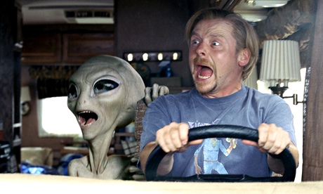 Simon Pegg and extraterrestrial friend Paul in his 2011 film of the same name.