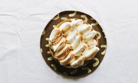 For special occasions – lime meringue pie. 