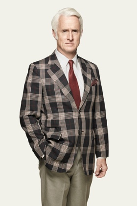 John Slattery as Roger Sterling.