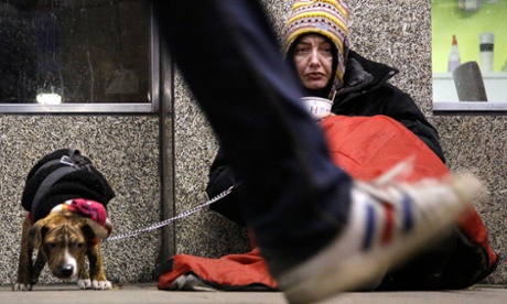 homeless person in London