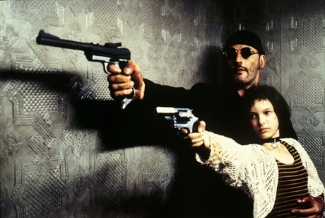With Jean Reno in Léon.