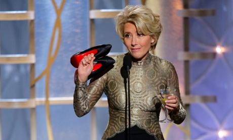 Emma Thompson shunning her shoes.