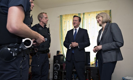 David Cameron and Theresa May 