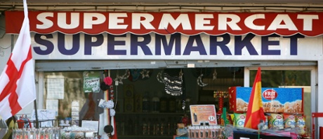 A supermarket in Calella, Spain. 