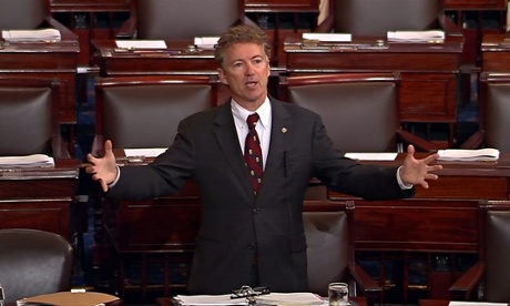 Kentucky senator Rand Paul speaks to block Patriot Act renewal