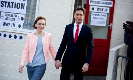 Missed opportunity: Ed Miliband, picture on polling day with his wife Justine, failed to connect enough with Britain's ethnic minority communities.