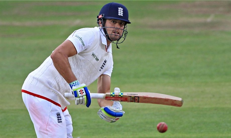 Alastair Cook in action for England