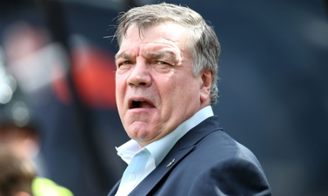 Sam Allardyce earlier today.