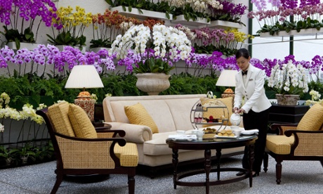 English afternoon tea at the Majestic in Malaysia.