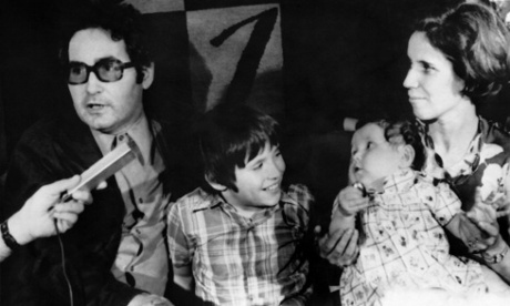 Serge and Beate Klarsfeld with their children Arno and Lida in 1974.