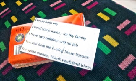 London Underground begging