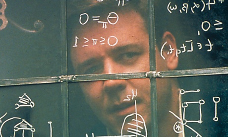 Russell Crowe as John Nash in A Beautiful Mind, 2001.