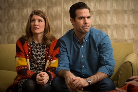 Sharon (Sharon Horgan) and Rob (Rob Delaney) in Catastrophe.