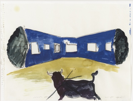 Bullfight (1985) by René Daniëls.