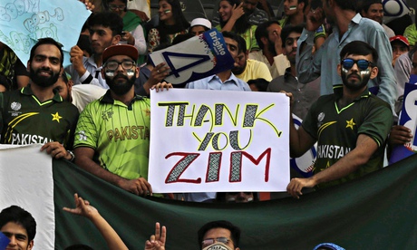 Pakistani fans enjoy the return of cricket to Lahore.