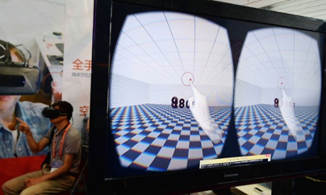 Oculus Rift Development Kit 2 at the Consumer Electronics Show, Shanghai.