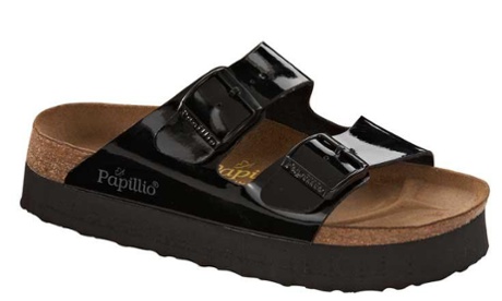 Papillio Arizona Platform Patent, £59.95, Birkenstock