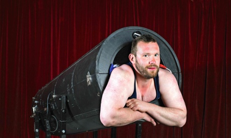 Gary Stocker, who have up his previous life to become a human cannonball.