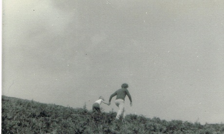 Clare Carson as a little girl with her father