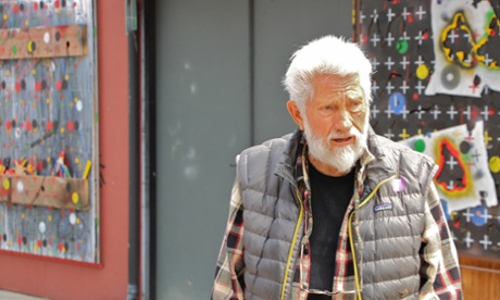 Ed Moses in his studio