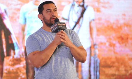 Aamir Khan speaks during a press conference for PK in Beijing, China.