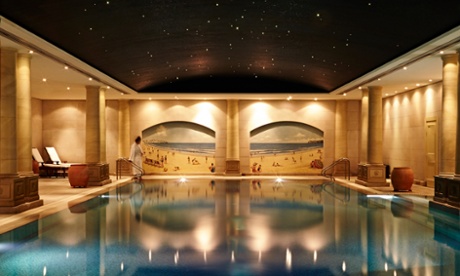 The swimming pool at the Langham.