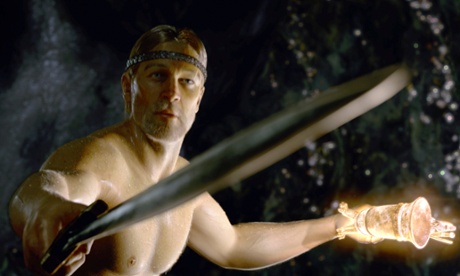 Ray Winstone in a still from Paramount Pictures film adaptation of Beowulf.