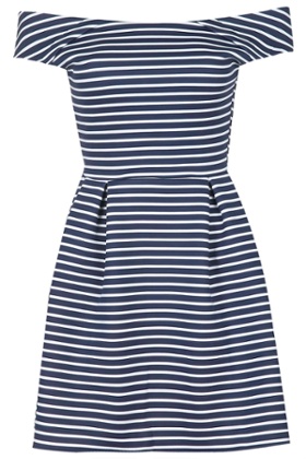 Off Shoulder Striped Dress by Wal G, £27.00, Topshop.com
