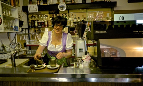 Mountain high: a friendly greeting at Alpenrosen Hof