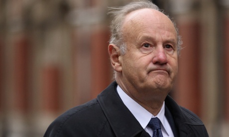 Lord Stevens arrives to give evidence at the Leveson Inquiry in 2012.