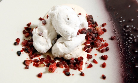 'Boulders of an iced banana parfait': banana rocks.