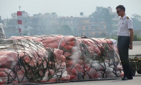 Surveying aid material in an airfield