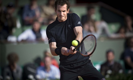 Andy Murray in action against Facundo Arguello on the Philippe Chatrier court at the French Open. Ph