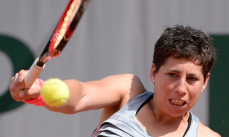 Carla Suarez Navarro is back in French Open action.