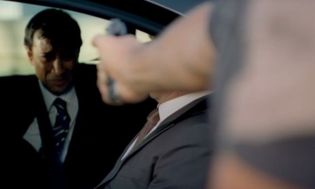 Losing face: Rhik Samadder's cameo in Strike Back.