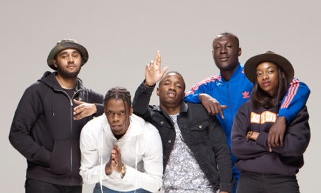 From left: Jammz, Krept, Konan, Stormzy, Little Simz.